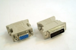 Adapter DVI na VGA (DVI-I 24+5 pin, muški na VGA HD15, ženski)