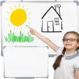 Magnetna suha brisiva ploča za zid 45 × 60 cm bijela