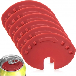 Otvarač i higijenski poklopac za limenke 2-u-1, set 6 kom