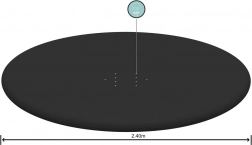Pokrivalo za na napuhavanje bazen s obrubom 244 cm BESTWAY