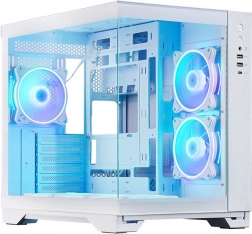 Chieftec Visio bijelo gaming PC kućište s 6× ARGB ventilatorima