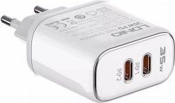 Mrežni punjač LDNIO 35 W s dva USB‑C za iPhone + kabel USB‑C – Lightning