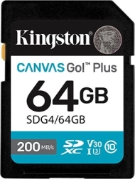 SD kartica 64 GB Kingston Canvas Go Plus C10 U3 V30 200/160 MB/s