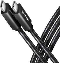USB‑C kabel 3.2 Gen 2, 2 m, PD 100 W, 20 Gb/s, 4K 60 Hz – AXAGON