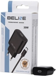 Mrežni punjač 30 W GaN USB‑C + USB‑C kabel – Crna