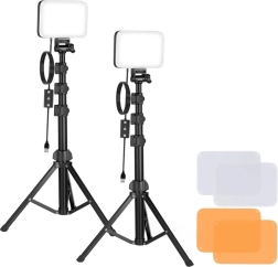 Neewer BP66 studijski set dvaju LED svjetala s filtrima i stativima