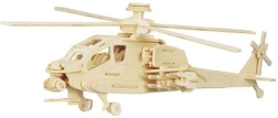 Woodcraft drvene 3D puzzle – helikopter Apache