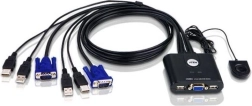 2-portni kabelski USB VGA KVM s dalj. odabirom porta