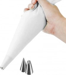 Silikonska slastičarska vrećica s 2 nastavka 30 cm