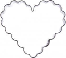 Metalni rezač keksa srce 5 cm