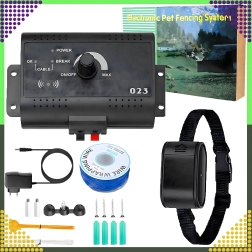 Električni nevidljivi ograda za pse i mačke 300 m – set s ogrlicom
