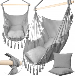 Viseća brazilska fotelja MalTec svjetlosiva