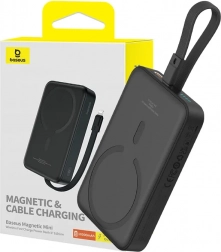 Magnetna Baseus power banka 10000 mAh s MagSafeom i brzim punjenjem 20 W (crna)