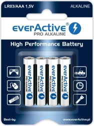Alkalne baterije AAA (LR03) Everactive Pro Alkaline, blister 4 kom
