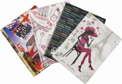 Omot za dokumente Retro II s šarenim motivom