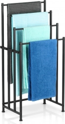 Samostojeći metalni crni držač za ručnike Vilde