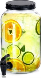 Stakleni dozator za piće s pipcem 3,2 l