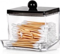Dozator za pamučne štapiće od prozirnog akrila s poklopcem