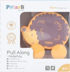 Drvena igračka jež na povlačenje