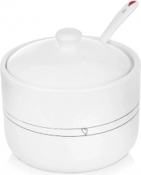 Keramička posudica za šećer sa žličicom Srce 300 ml