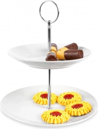 Porculanska dvokatna etažerica 21 cm