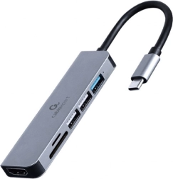 USB-C adapter 6-u-1 s HDMI i čitačem kartica