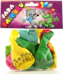 Nafukavajući baloni s tiskom – mješavina boja, 9 kom