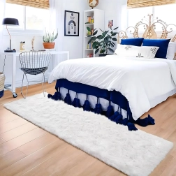 Plišani shaggy tepih za dnevni boravak i spavaću sobu 120 × 80 cm