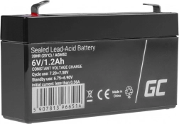 Bezdržavna baterija AGM VRLA Green Cell AGM52 6V 1,2Ah (za sigurnosne sustave, blagajne, igračke)