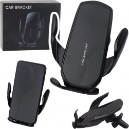 Gravitacijski držač za auto za rešetku ventilacije crni