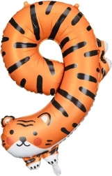 Foli balon broj 9 – tigar 49 × 76 cm