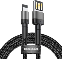 Punjač i podatkovni kabel BASEUS Cafule USB-A na Lightning 1 m, 2,4 A, sivo-crni
