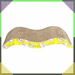 Valovita kartonska grebalica i ležaljka za mačke