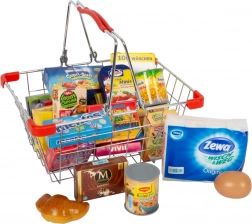 Metalna košarica za kupovinu s maketama namirnica small foot