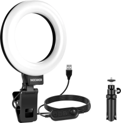 Neewer BR60 5" kružno LED svjetlo s klipom i stolnim stalkom