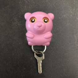 Privjesak za ključeve - ružičasti medo