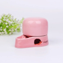 Keramička posuda za vodu za kućne ljubimce 230 ml – ružičasta