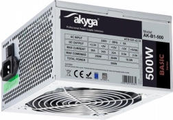 Akyga ATX napajanje 500 W s 12 cm ventilatorom i PCI‑E 6+2
