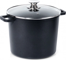 Visoki granitni lonac sa staklenim poklopcem GRANDE 7,6 l