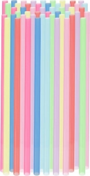 Šarena pića slamke 22 cm, 50 kom