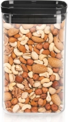 Kvadratna posuda za rasute namirnice s brtvenim poklopcem 1,4 l