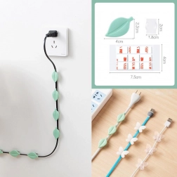 Ukrasni držač kabela u obliku lista (9 kom)