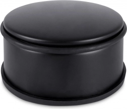 Metalni graničnik za vrata, crni, 11,5 cm