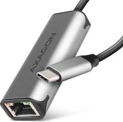 USB‑C 3.2 Gen 1 2,5GbE adapter AXAGON s čipom Realtek RTL8156B, sivi