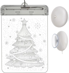 Vitraž LED 3D – božićno drvce – Božićno drvce