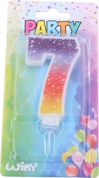 Rođendanska svijeća broj 7 Zvjezdice