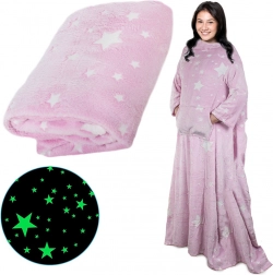 Flis dekica s rukavima 140 × 200 – Neonska