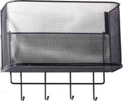 Metalna viseća košara na vrata s kukama