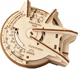 UGEARS drveni mehanički krivinomjer STEM – 3D puzzle (opisometar)