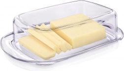 Prozirna plastična posudica za maslac s poklopcem 17,5 × 11,5 × 4,5 cm